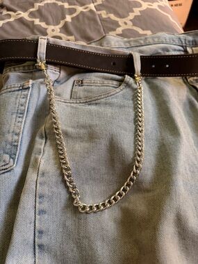 Men's Silver Chain Wallet Accessory - Unbranded 20 inches in length